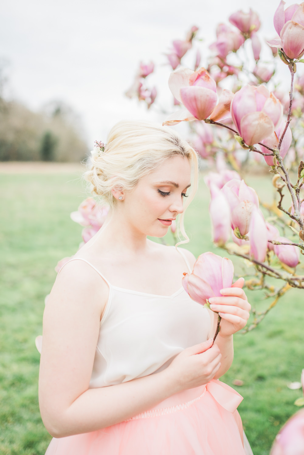 Bridesmaid Bridesmaids Tulle Skirts Tops Bows Pastel Springtime Bridal Shower Ideas Hen Party Laura Jane Photography