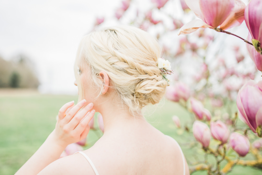 Bride Bridal Bridesmaid Hair Style Up Do Springtime Bridal Shower Ideas Hen Party Laura Jane Photography