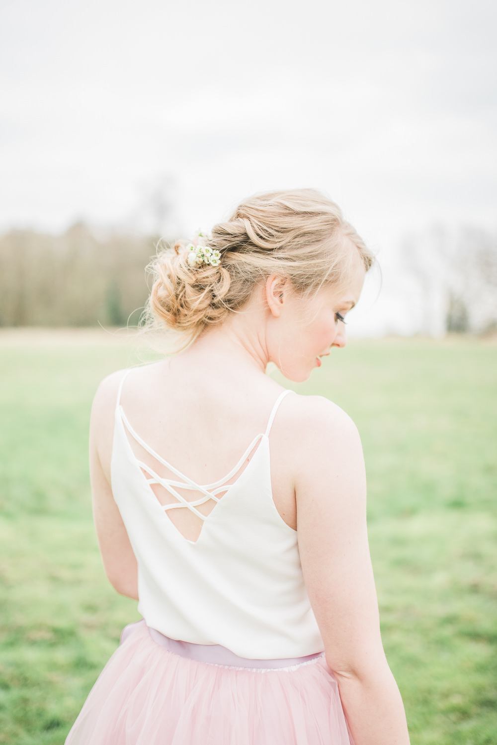 Bride Bridal Bridesmaid Hair Style Up Do Springtime Bridal Shower Ideas Hen Party Laura Jane Photography