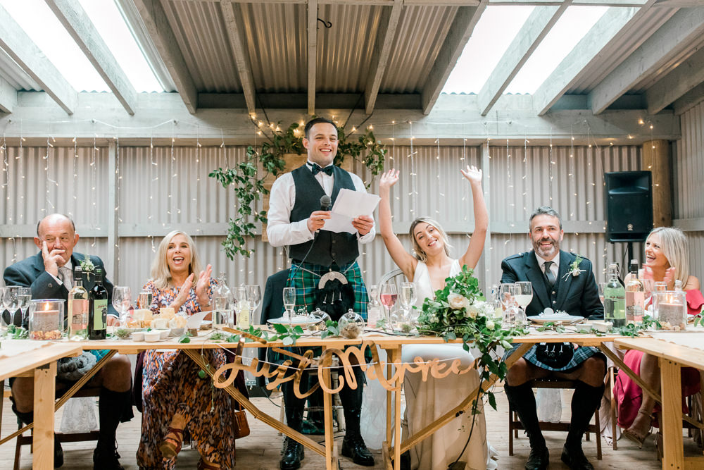 Tin Shed Knockraich Farm Wedding The Gibsons Photography