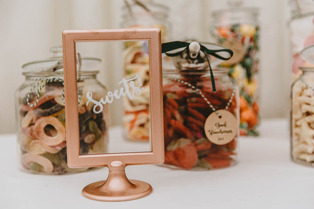 Sweets Sweetie Table Bar Station Trevenna Barns Wedding Wild Tide Creative