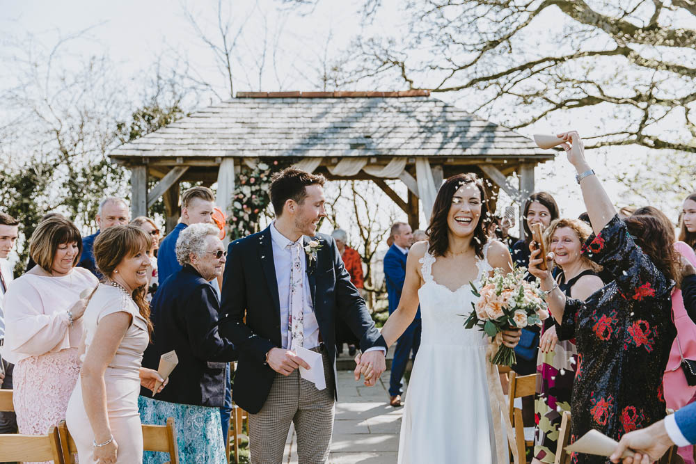 Confetti Trevenna Barns Wedding Wild Tide Creative