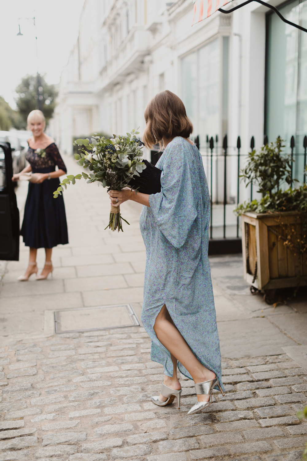 Blue Bridesmaid Bridesmaids Dress Dresses Maid of Honour Asylum London Wedding Emma Gates Photography
