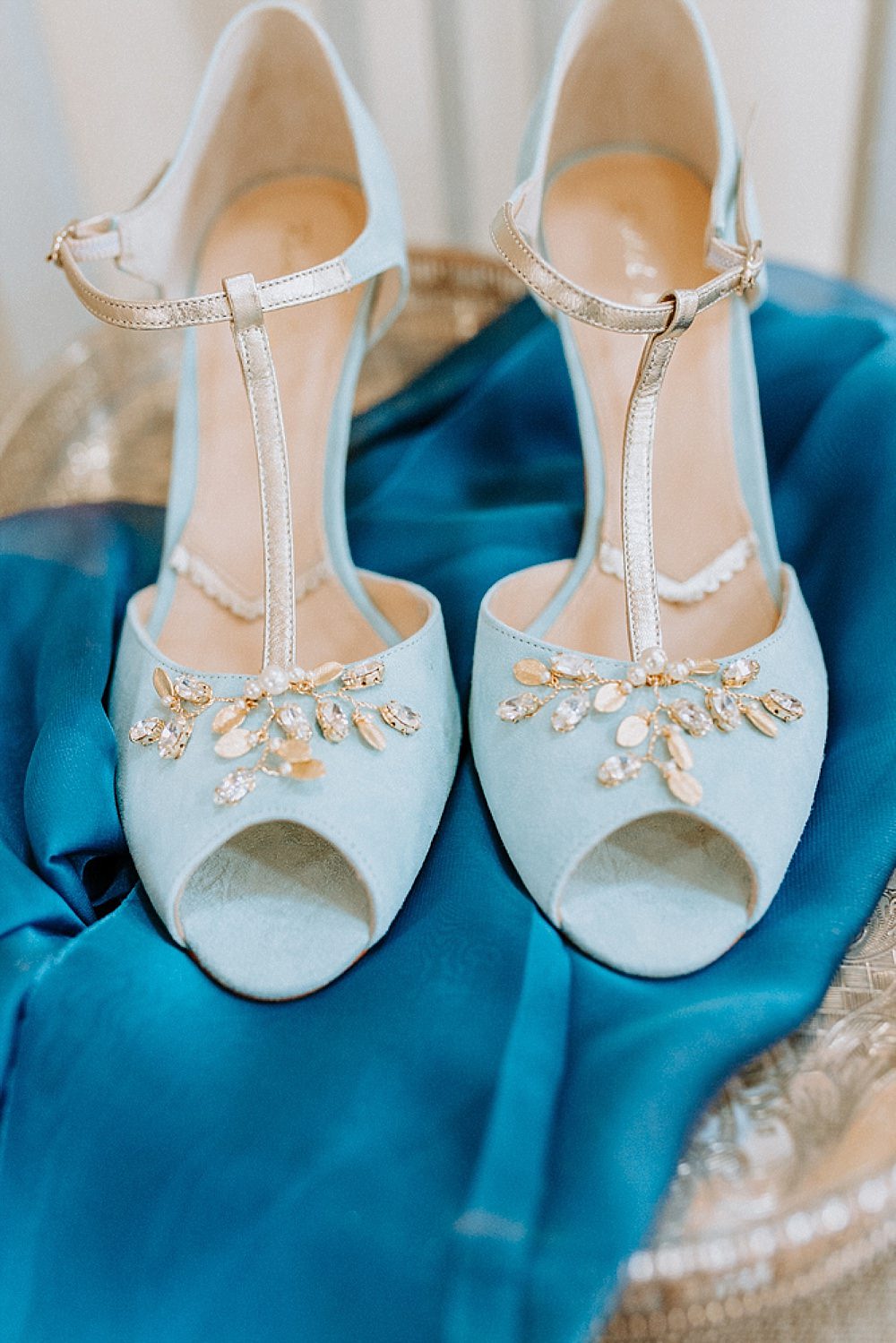 Shoes Peep Toe Bride Bridal Blue Gold Wedding Ideas Ailsa Reeve Photography