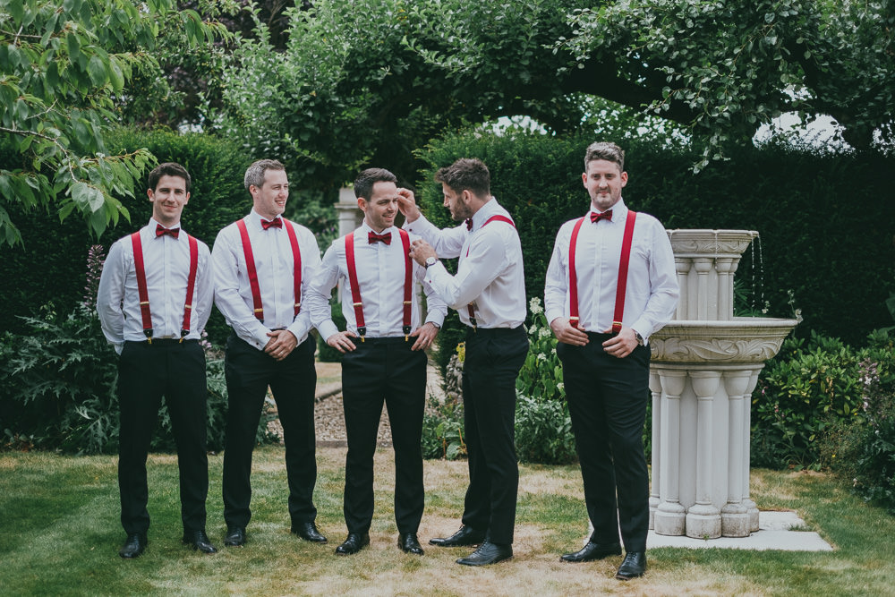 Bow Tie Braces Groomsmen Boho Tipi Wedding Ross Talling Photography
