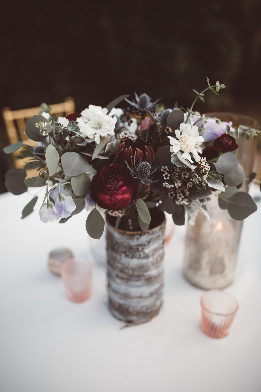 Table Flowers Centrepiece Candles Decor Charleston Wedding Katherine Dalton Photography