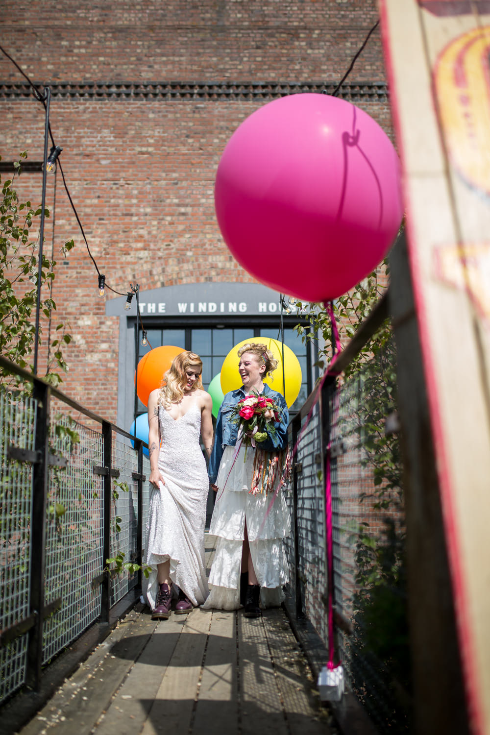 Colourful Balloons Wedding Ideas Florence Berry Photography