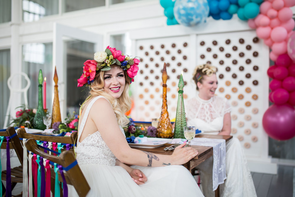 Colourful Balloons Wedding Ideas Florence Berry Photography