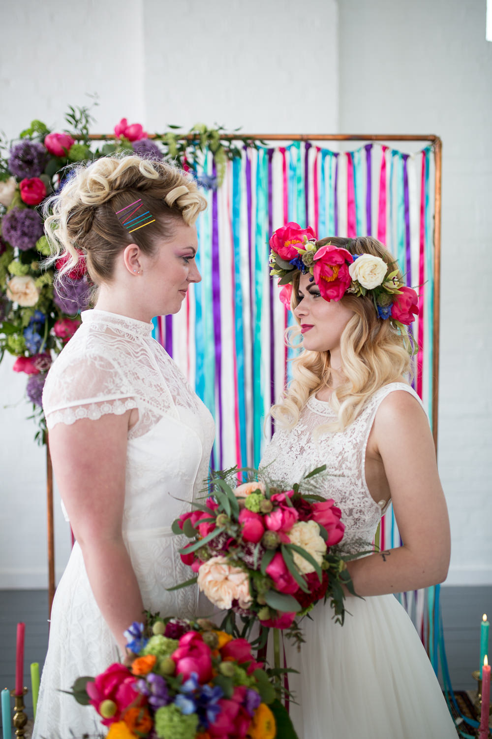 Colourful Balloons Wedding Ideas Florence Berry Photography