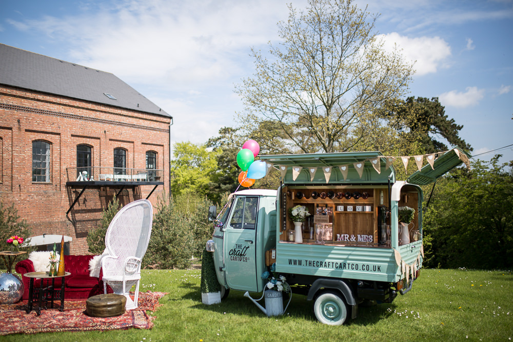 Mobile Bar Drinks Van Truck Colourful Balloons Wedding Ideas Florence Berry Photography