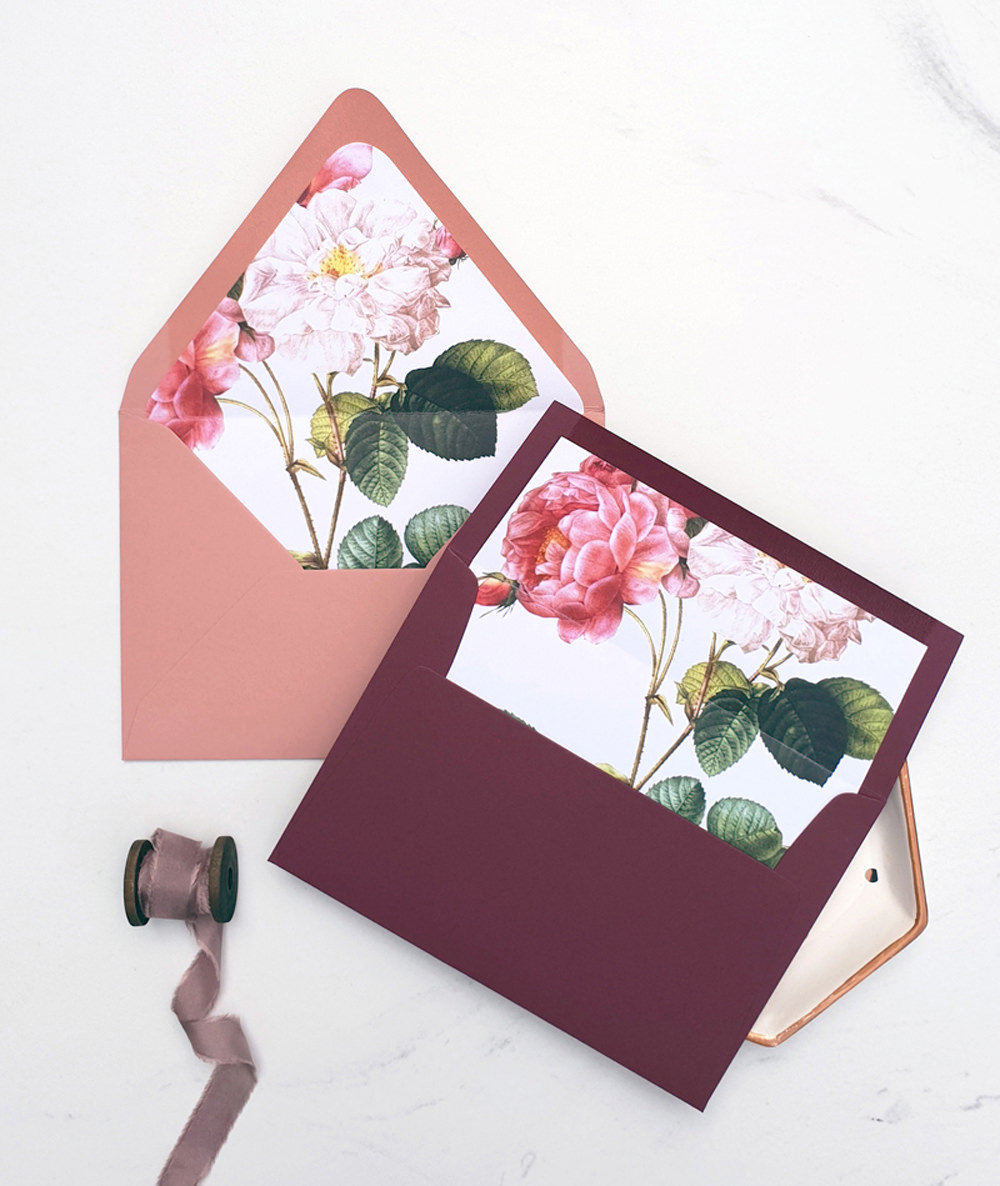 DIY Envelope Liners Wedding Tutorial