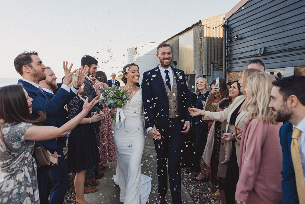 Confetti East Quay Whitstable Wedding Rebecca Douglas Photography