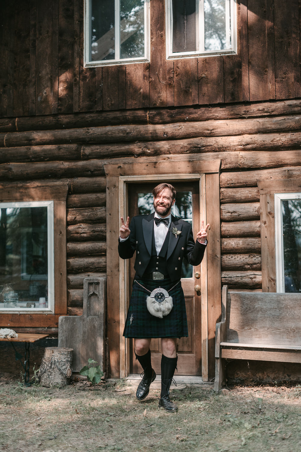 Groom Kilt Tartan Fantasy Nerdy Wedding Eric Lundgren Photography