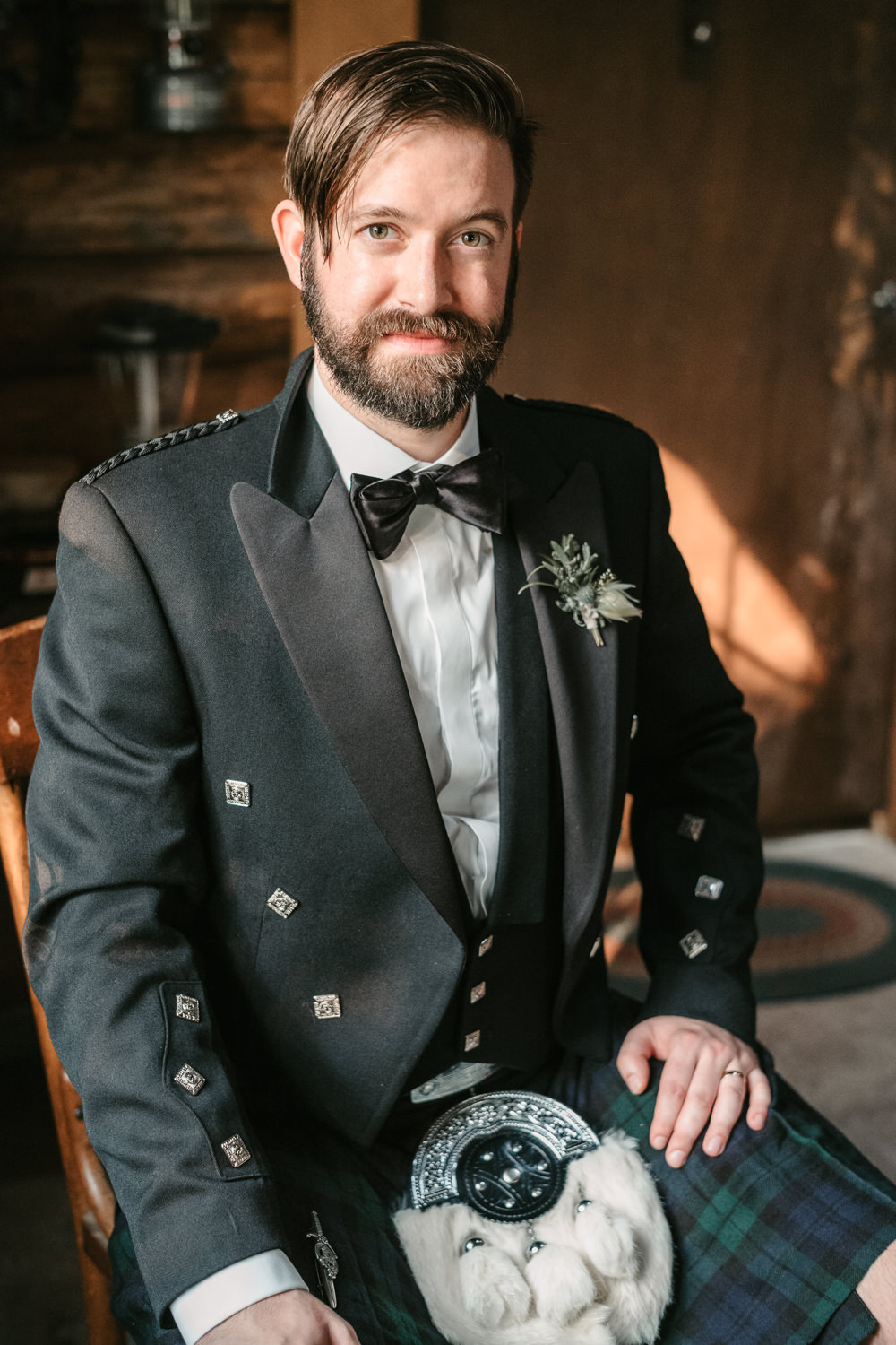 Groom Kilt Tartan Fantasy Nerdy Wedding Eric Lundgren Photography