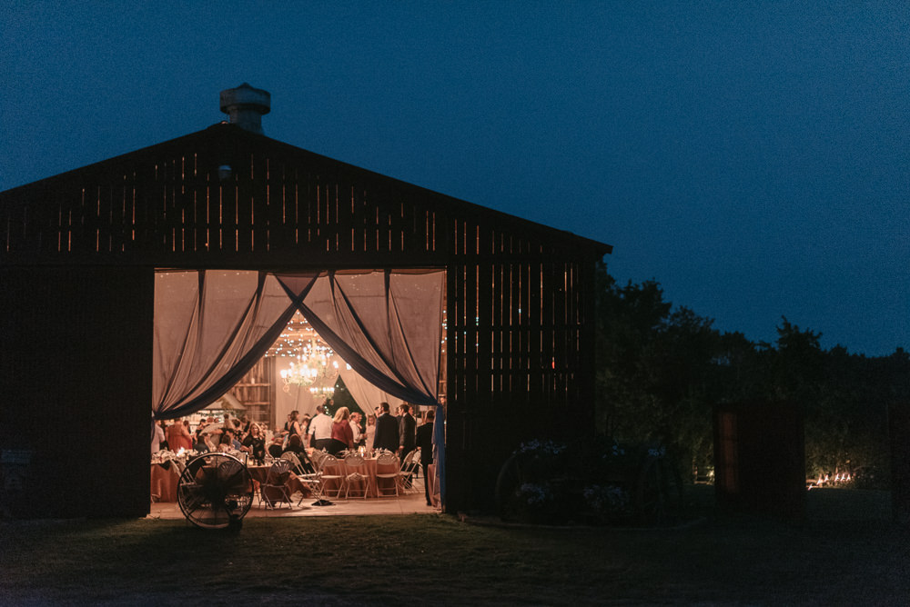 Barn Evening Lights Lighting Fantasy Nerdy Wedding Eric Lundgren Photography