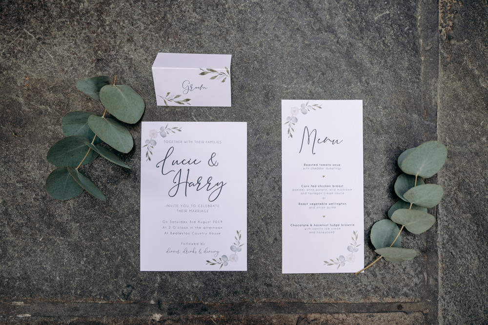 Stationery Invite Invitations Calligraphy Greenery Free Spirited Wedding Ideas EKR Pictures