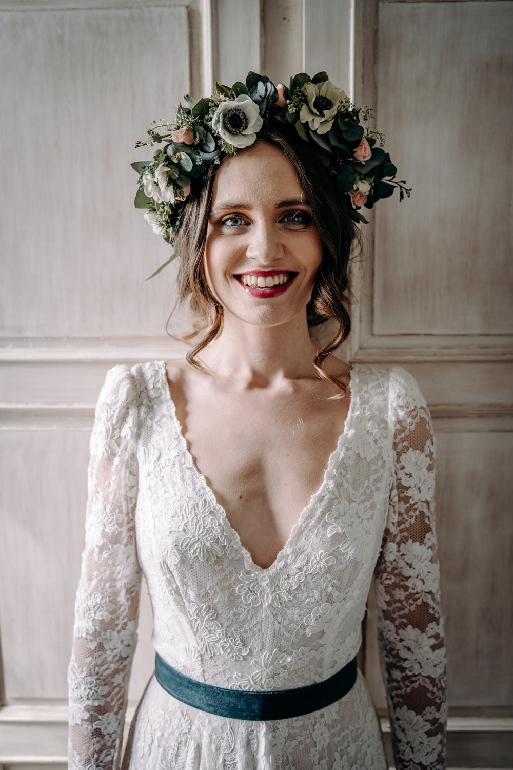 Flower Crown Bride Bridal Free Spirited Wedding Ideas EKR Pictures