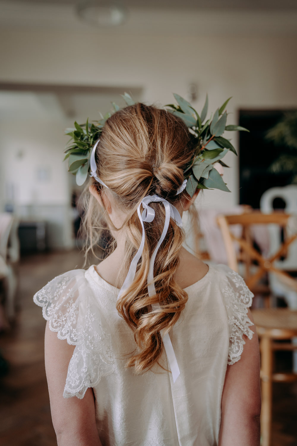 Flower Girl Hair Style Pony Tail Free Spirited Wedding Ideas EKR Pictures