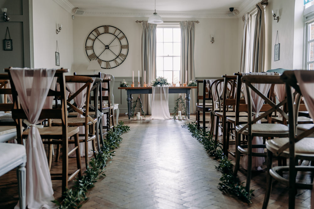 Aisle Ceremony Decor Flowers Greenery Foliage Free Spirited Wedding Ideas EKR Pictures