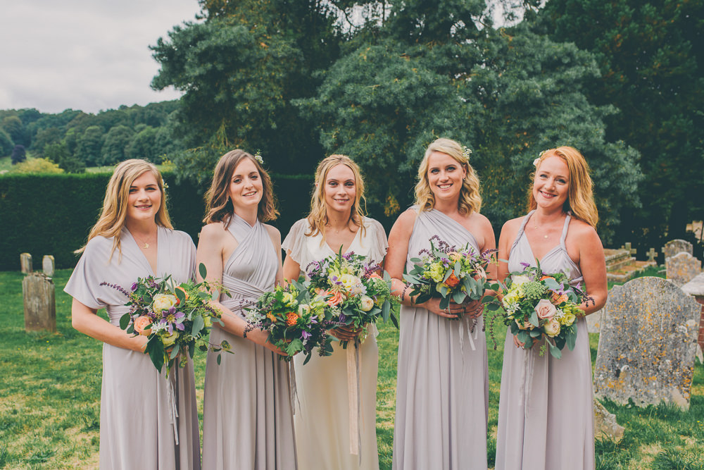 Bridesmaids Bridesmaid Dress Dresses Grey Multiway High Billinghurst Farm Wedding Larissa Joice Photography