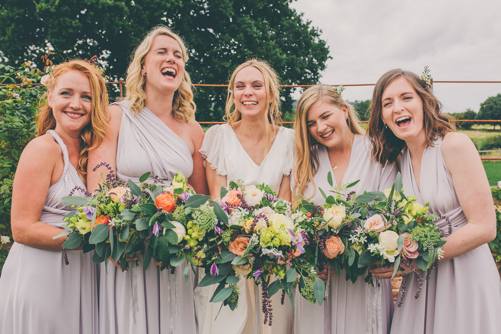 Bridesmaids Bridesmaid Dress Dresses Grey Multiway High Billinghurst Farm Wedding Larissa Joice Photography