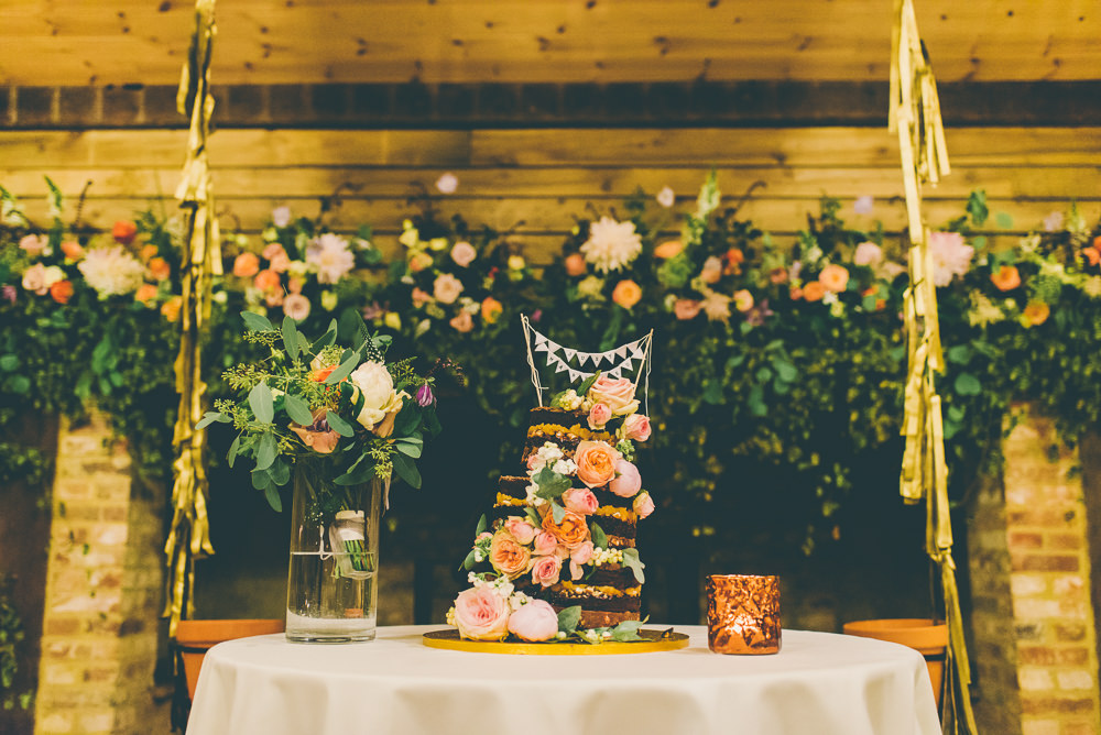 Fireplace Flowers Arrangement Floral Installation Greenery Foliage Peach Dahlia Rose Decor Decoration Backdrop High Billinghurst Farm Wedding Larissa Joice Photography
