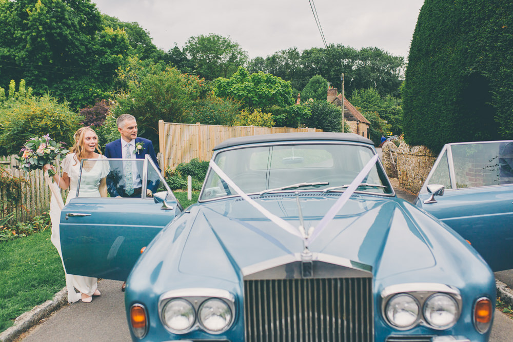 Classic Car Transport High Billinghurst Farm Wedding Larissa Joice Photography