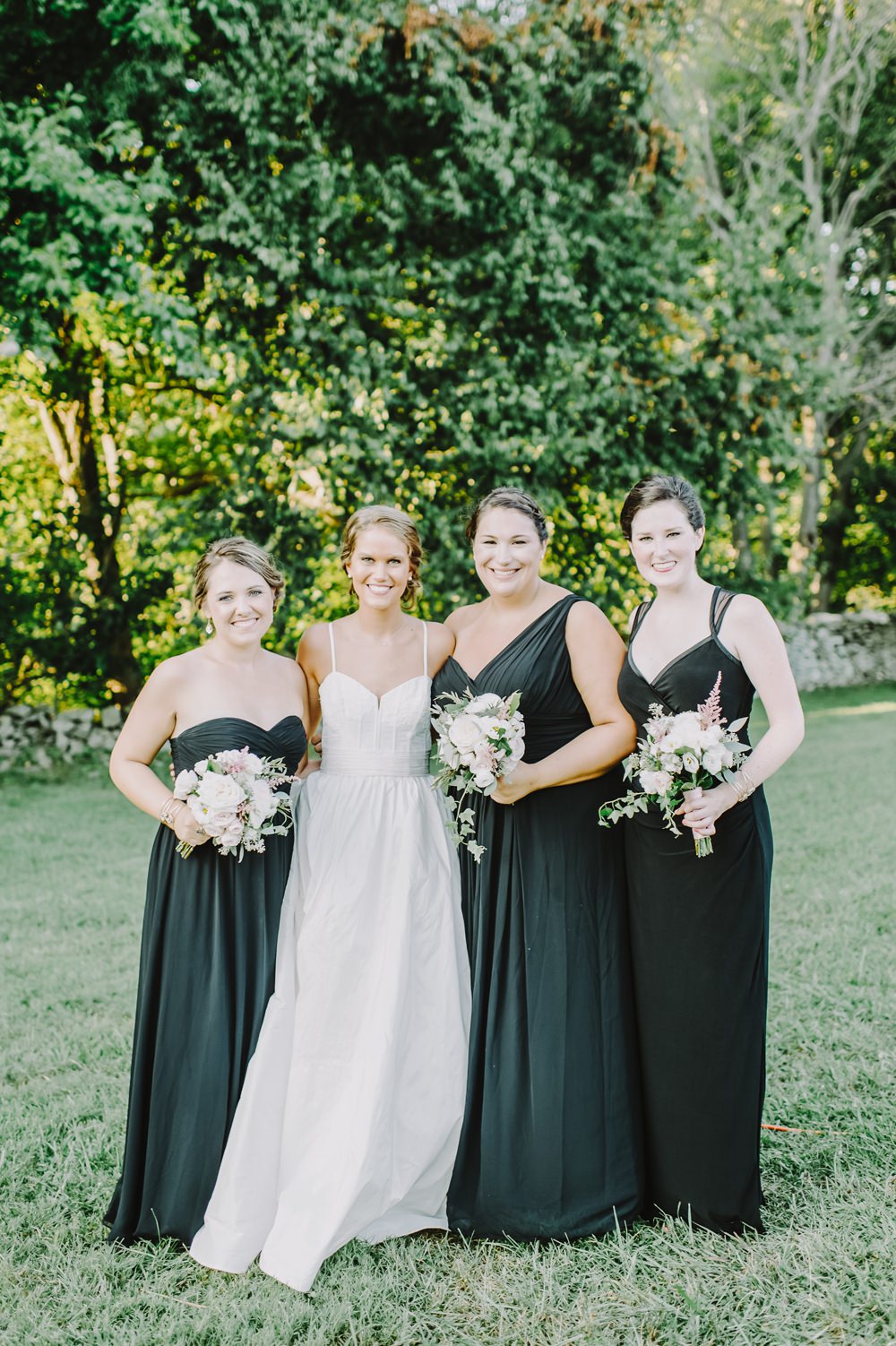 Long Black Bridesmaid Dress Dresses Bridesmaids Maryland Wedding L. Hewitt Photography