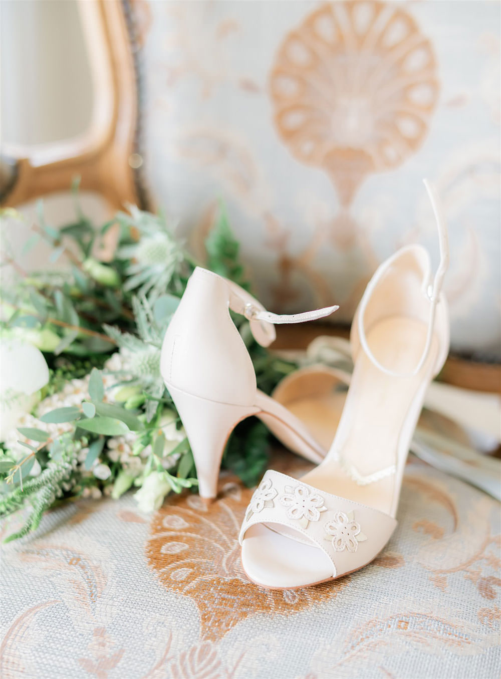 Bride Bridal Shoes Newton Hall Wedding Carn Patrick Photography