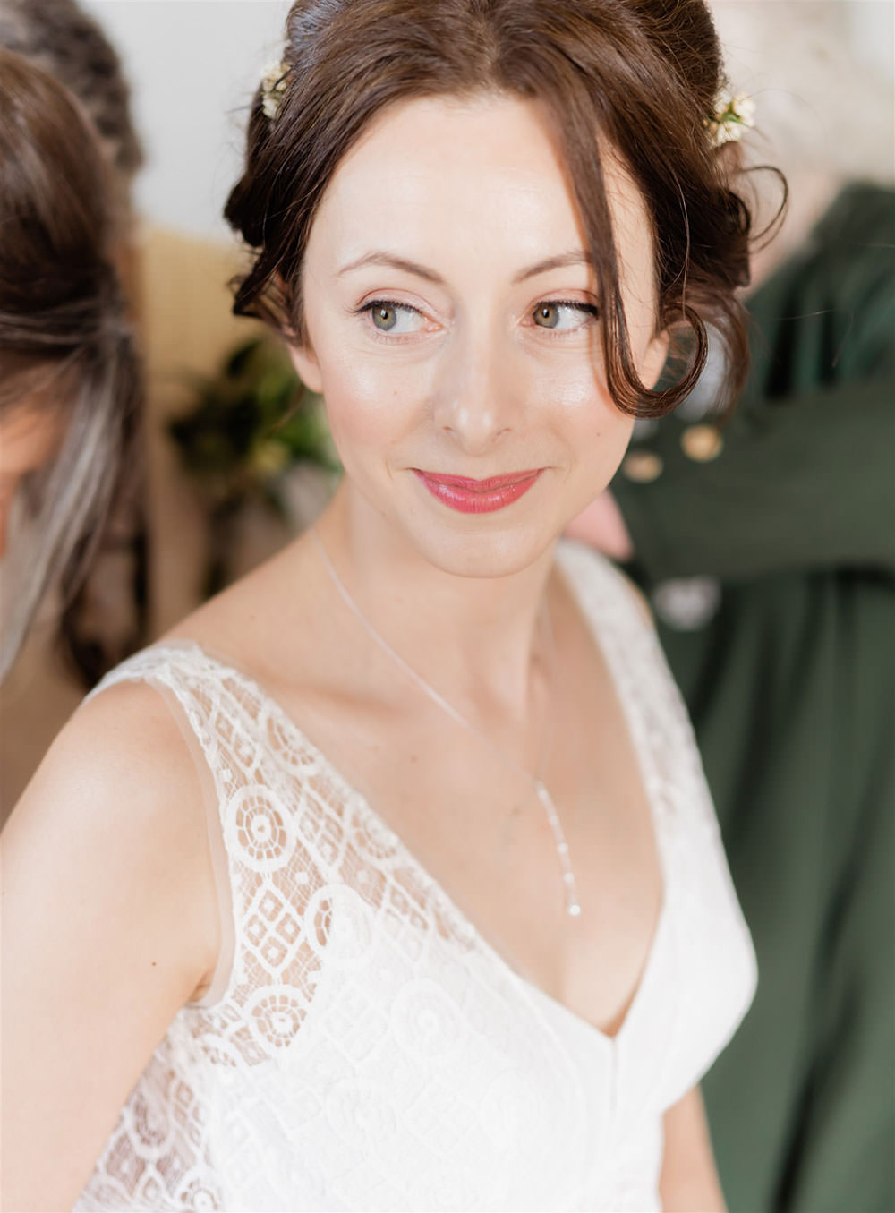 Bride Bridal Make Up Newton Hall Wedding Carn Patrick Photography