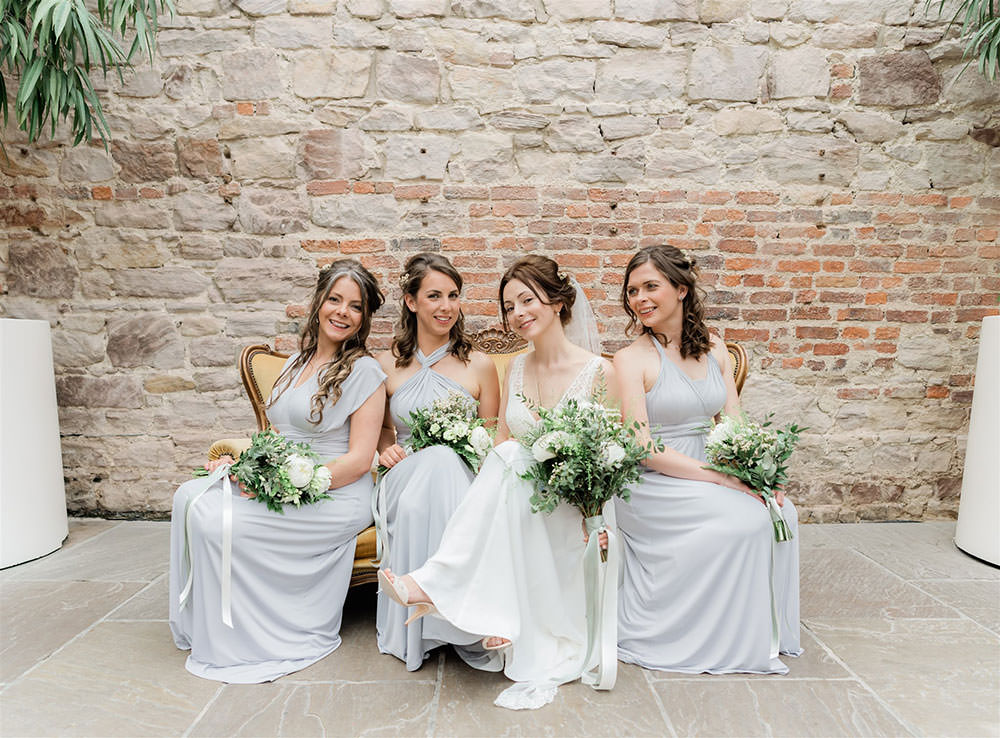 Bridesmaids Bridesmaid Dress Dresses Dove Grey Newton Hall Wedding Carn Patrick Photography