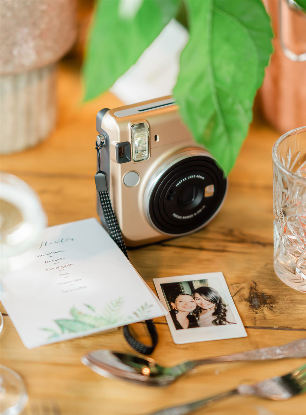 Instant Camera Decor Newton Hall Wedding Carn Patrick Photography