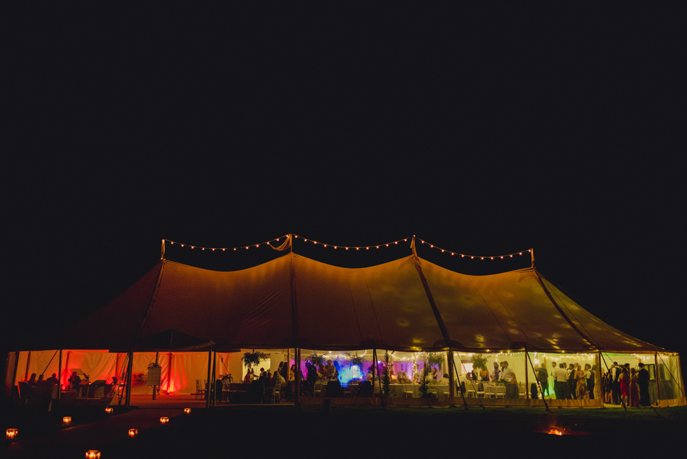 Sperry Tent Marquee Lights Lighting Romantic Elegant Wedding MIKI Studios