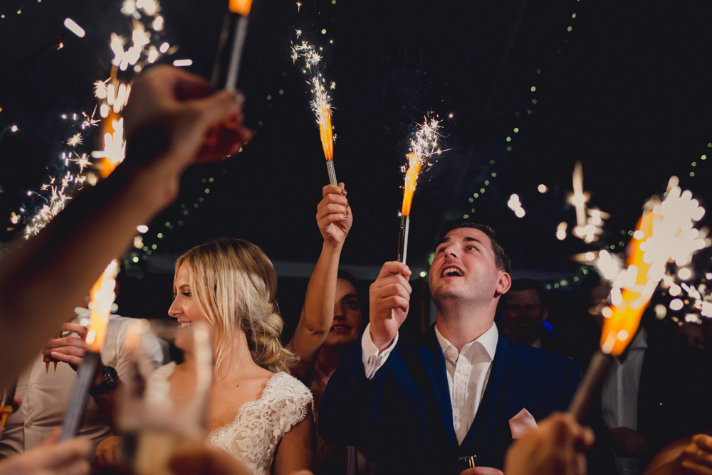 Sparklers Romantic Elegant Wedding MIKI Studios