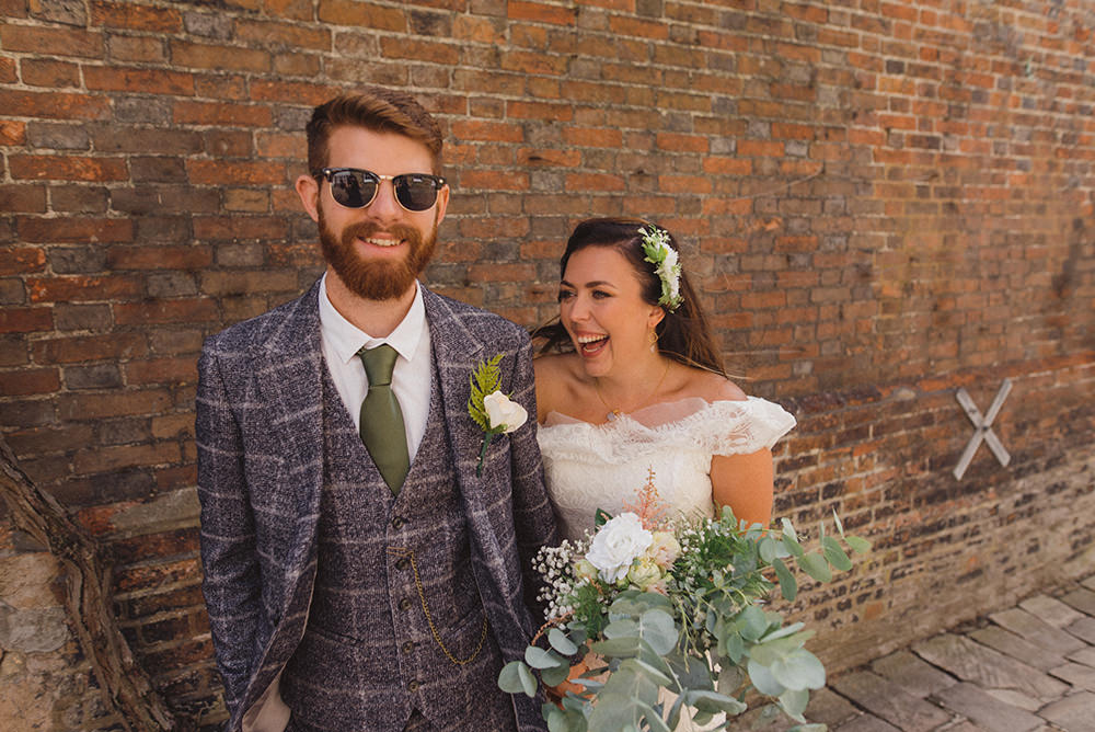 Bouquet Flowers Bride Bridal Eucalyptus Rose Greenery Foliage Rye Wedding Rebecca Douglas Photography