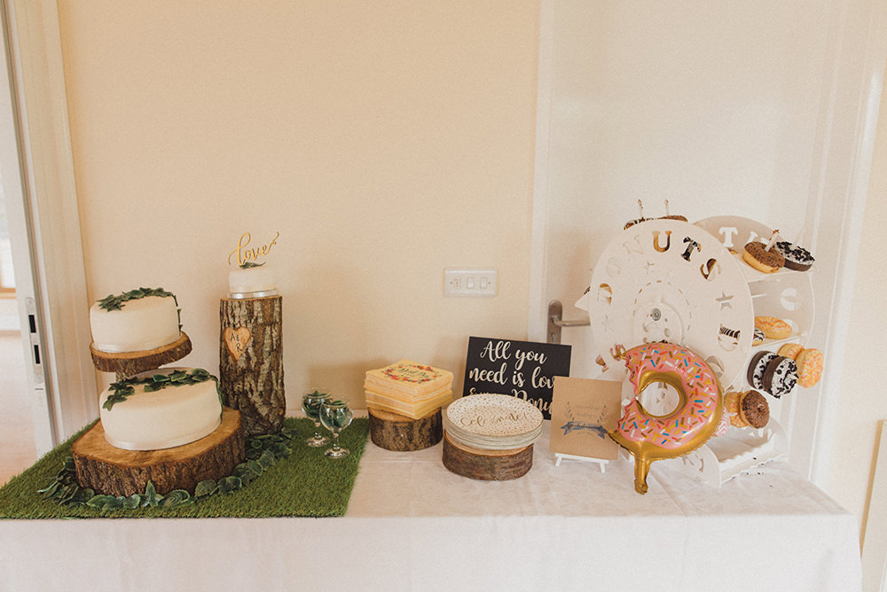 Cake Dessert Table Rye Wedding Rebecca Douglas Photography