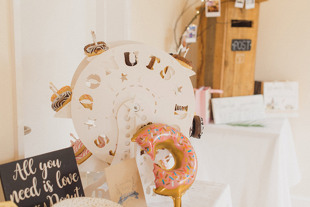 Donut Stand Station Wheel Rye Wedding Rebecca Douglas Photography