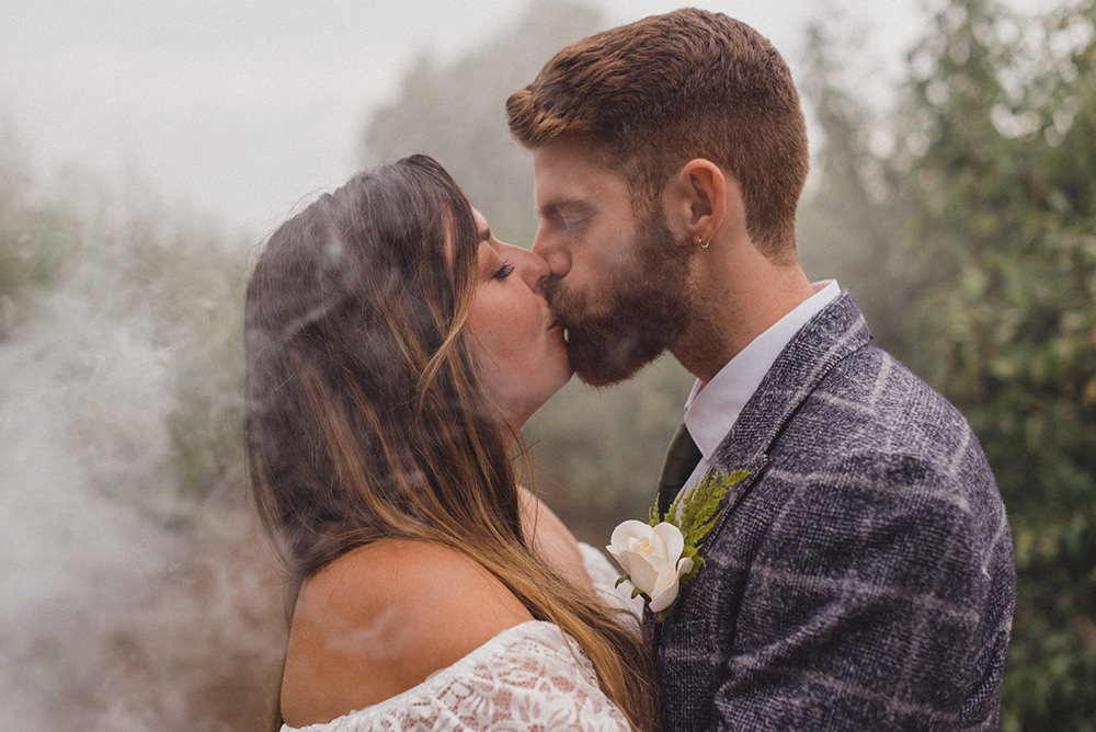 Smoke Bomb Rye Wedding Rebecca Douglas Photography
