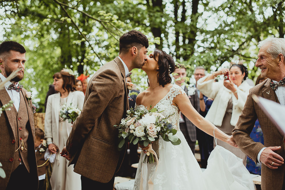 Outdoor Woodland Ceremony Southwood Hall Norfolk Wedding Georgia Rachael Photography
