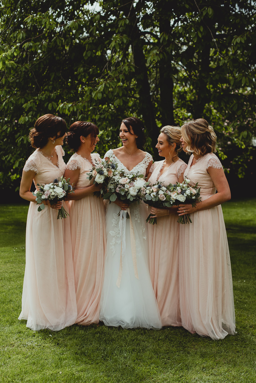 Bridesmaids Bridesmaid Dress Dresses Long Pink Southwood Hall Norfolk Wedding Georgia Rachael Photography