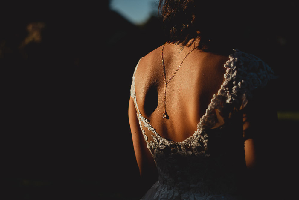 Back Necklace Bride Bridal Southwood Hall Norfolk Wedding Georgia Rachael Photography