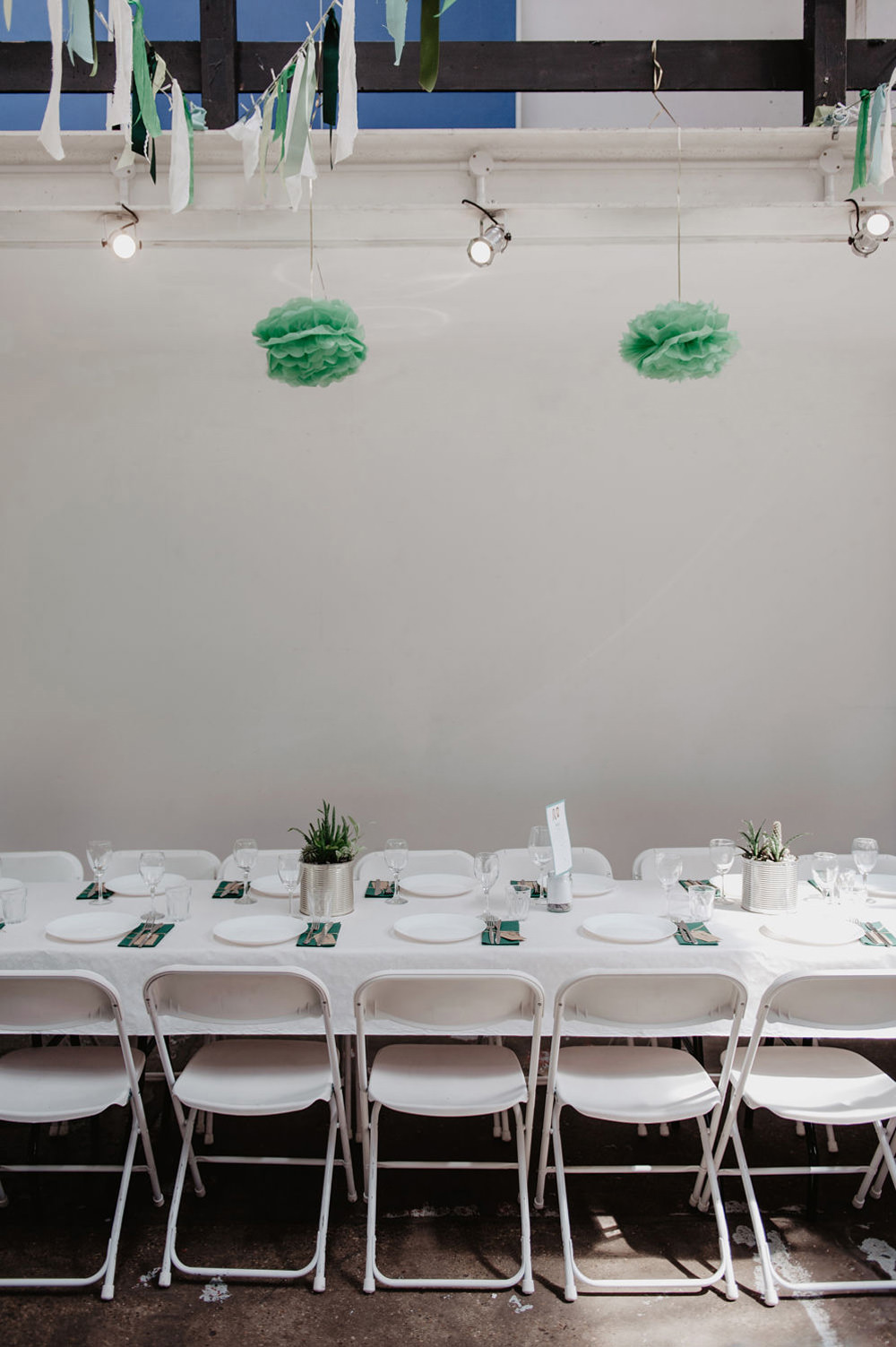 Industrial Modern Table Chairs Metal Stour Space Wedding Anne Schwarz Photography