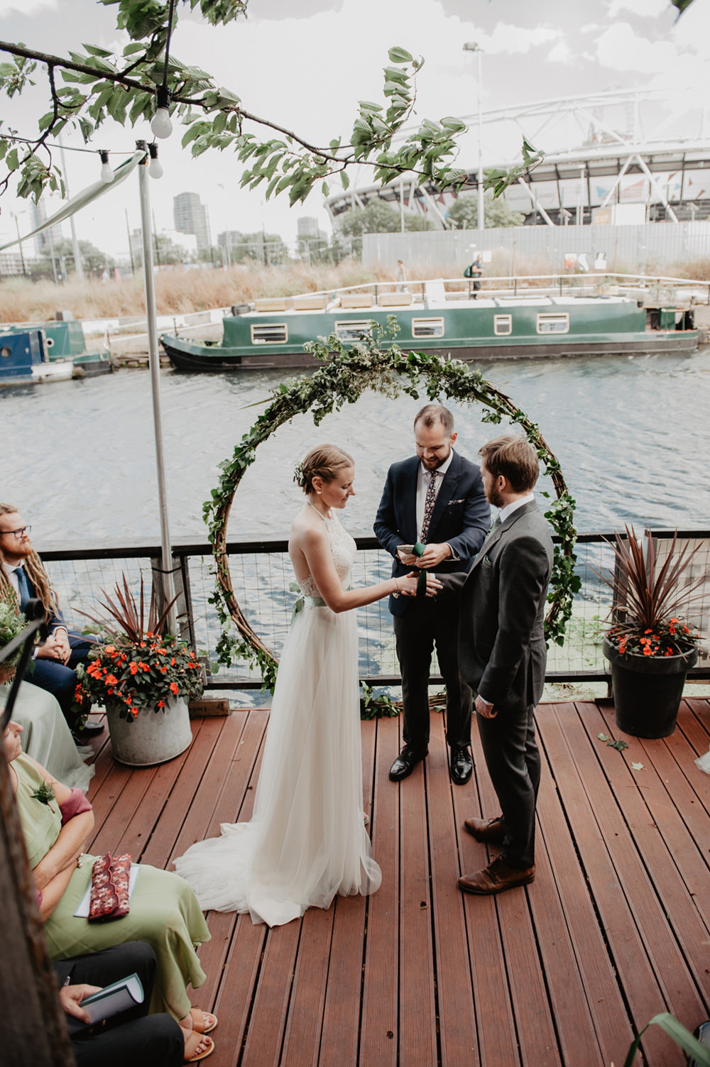 Greenery Foliage Moongate Arch Backdrop Ceremony Aisle Stour Space Wedding Anne Schwarz Photography