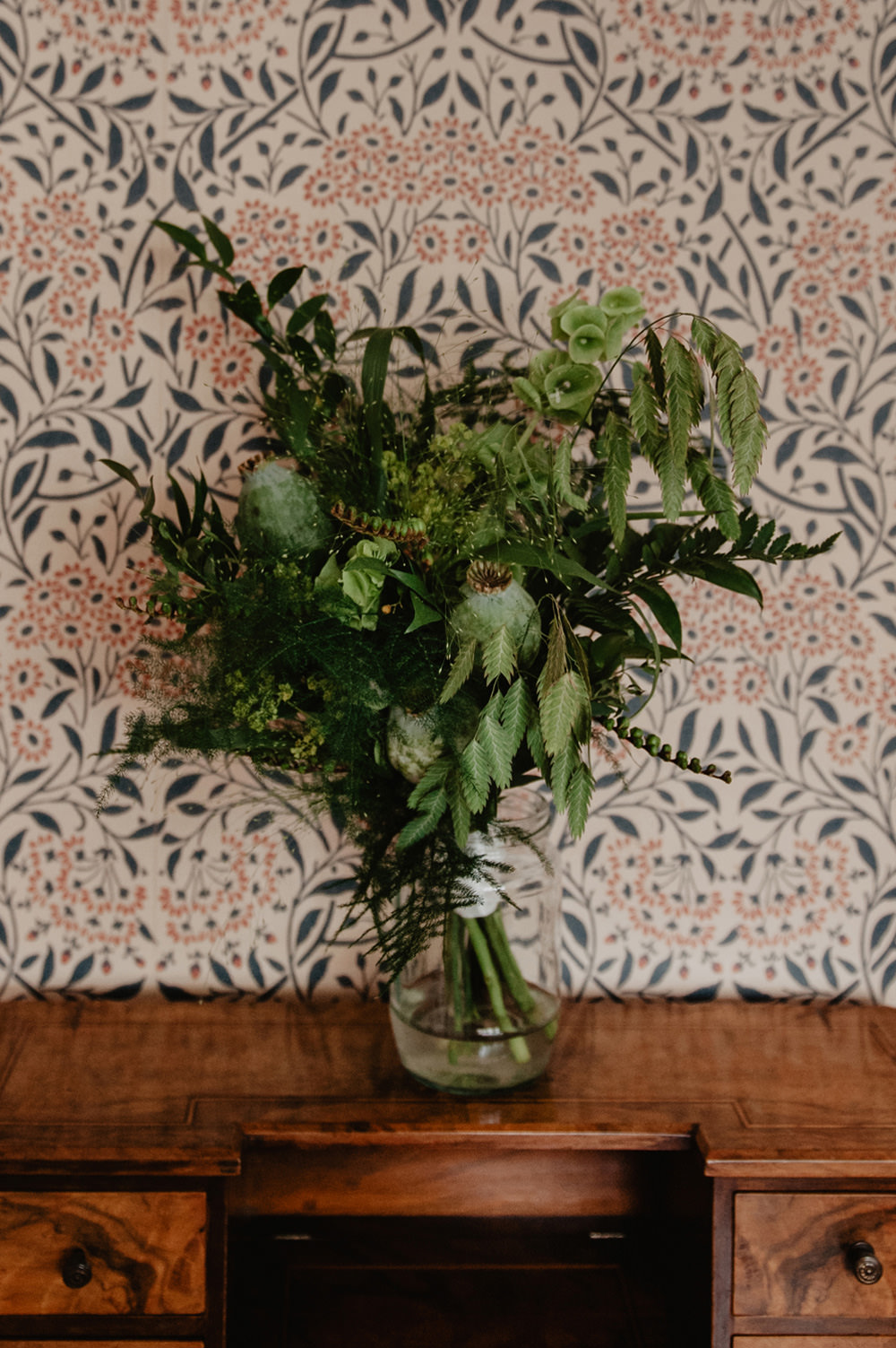 Bouquet Flowers Bride Bridal Greenery Foliage Stour Space Wedding Anne Schwarz Photography