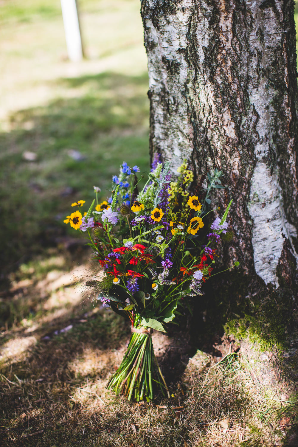 Bride Bridal Meadow Wildflower Bouquet Multicoloured Wise Wedding Venue Livvy Hukins Photography