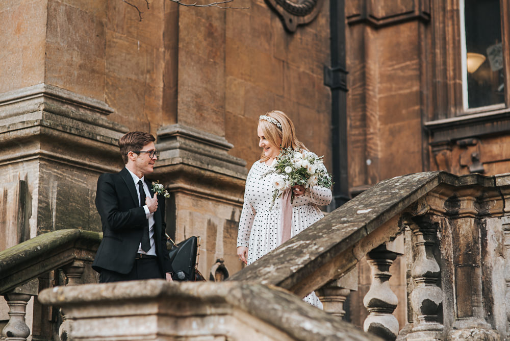 First Look Wollaton Hall Wedding Pear and Bear Photography