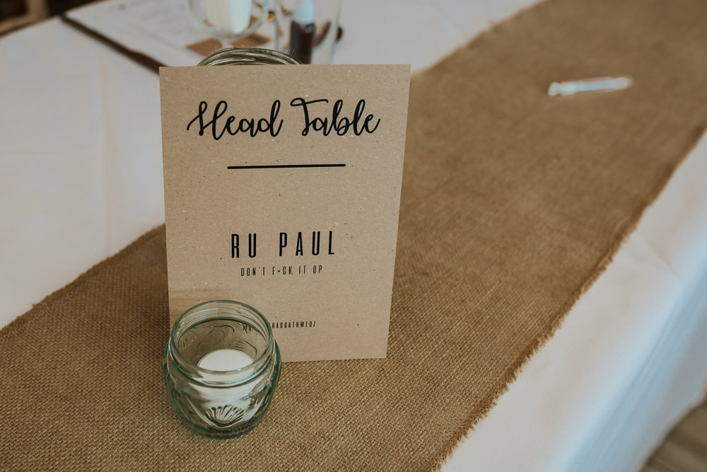 Table Name Ru Pal Rustic Burlap Hessian Top Aston Marina Wedding Photography By Charli
