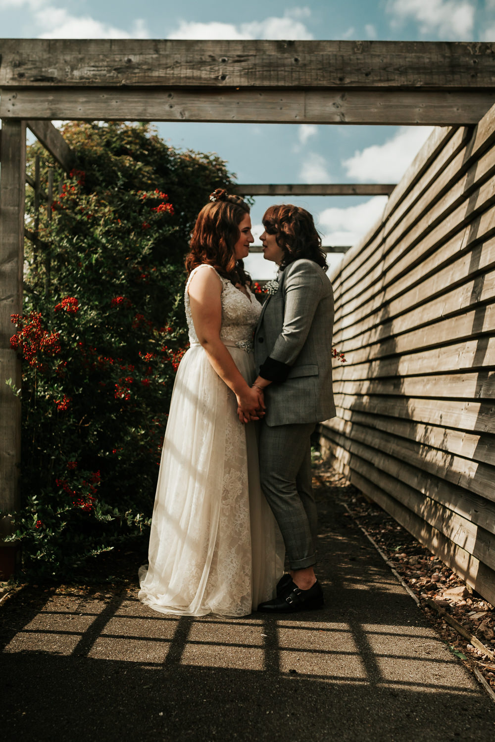 Bride Bridal V Neck Lace Dress Sleeveless Suit Gypsophila Buttonhole Aston Marina Wedding Photography By Charli