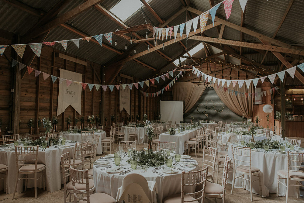 Decor Decoration Bunting Rustic Captains Wood Barn Wedding Megan Elle Photography