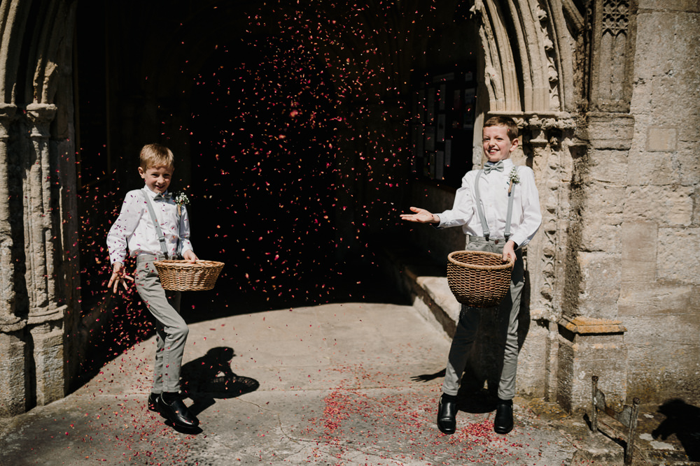 Ushers Braces Page Boy Confetti Casterley Barn Wedding Stuart Dudleston Photography
